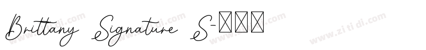 Brittany Signature S字体转换